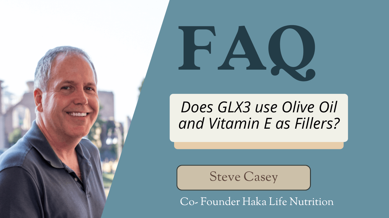 Does GLX3 use Olive Oil and Vitamin E as Fillers?