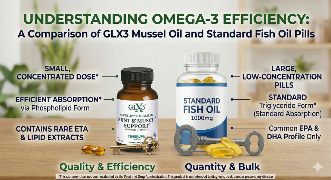 Quality vs. Quantity: Why GLX3 Mussel Oil Provides Targeted Support in a Smaller Serving
